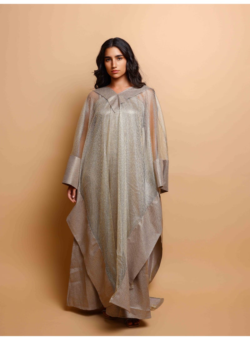 Ikkxa Noura Jalabiya IK1082 Brown - Image 3